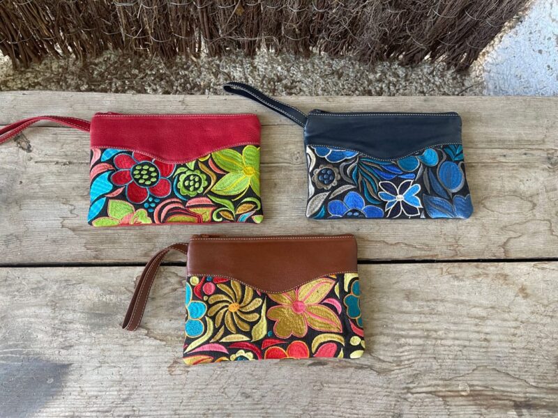 Clutch Pequeño Cuero Sand - Imagen 4