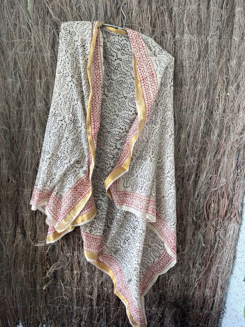 Kaftan Pareo Block Print Summer - Imagen 7