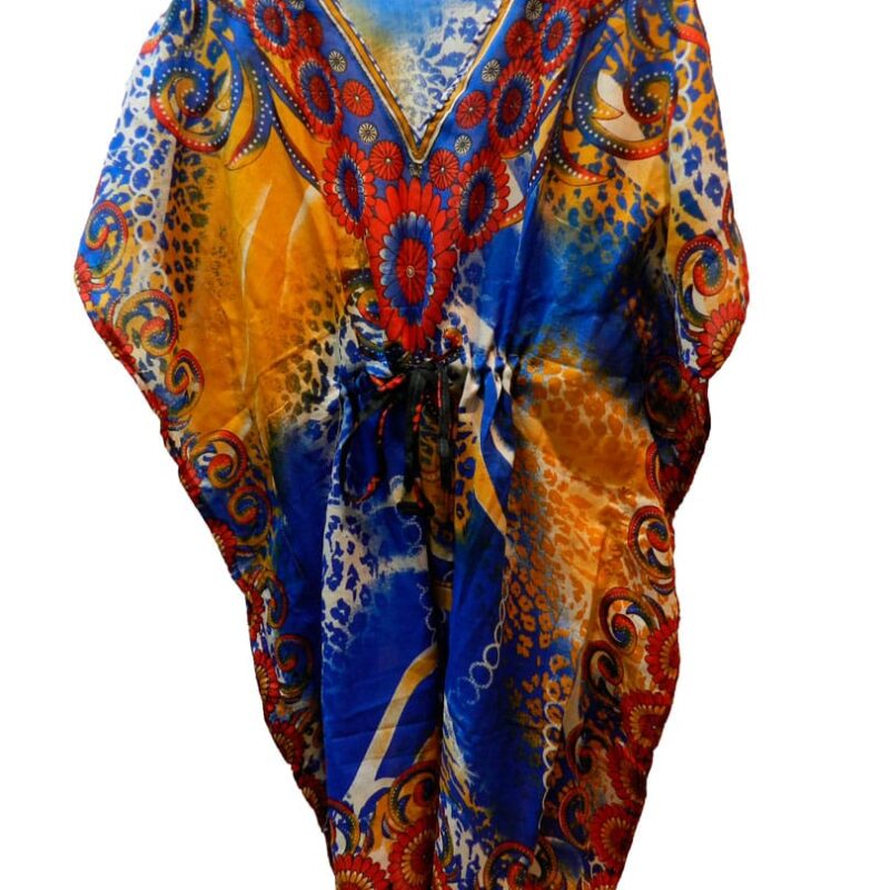 Kaftan Azul y Amarillo Yasima