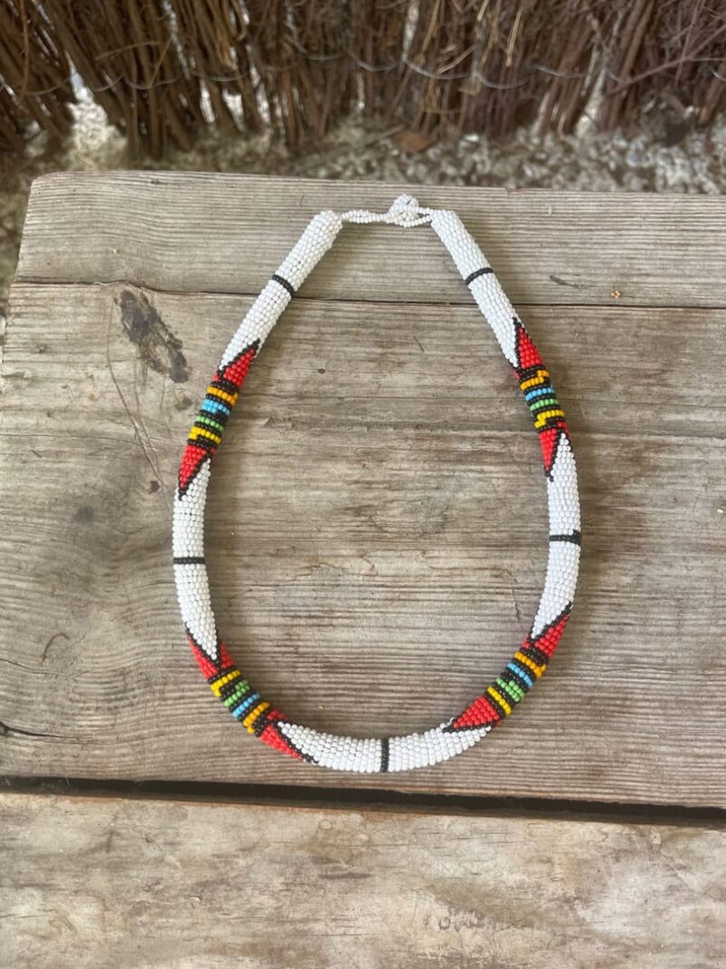 Collar Etnico Gambia Blanco