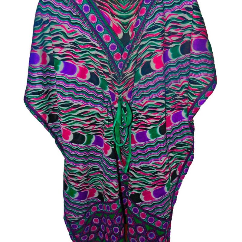 Kaftan Morado Círculos Lapa