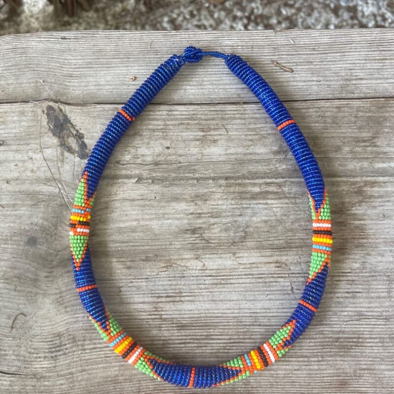 Collares Etnicos Gambia Azul y Verde