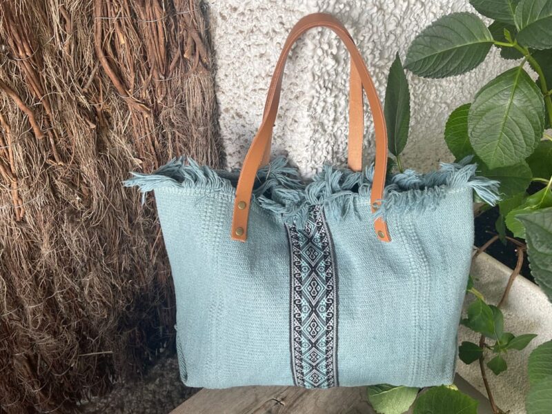 Bolso Lona Lula Azul Claro - Imagen 5