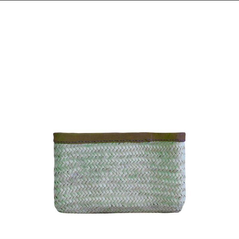 Clutch Mimbre Cuir