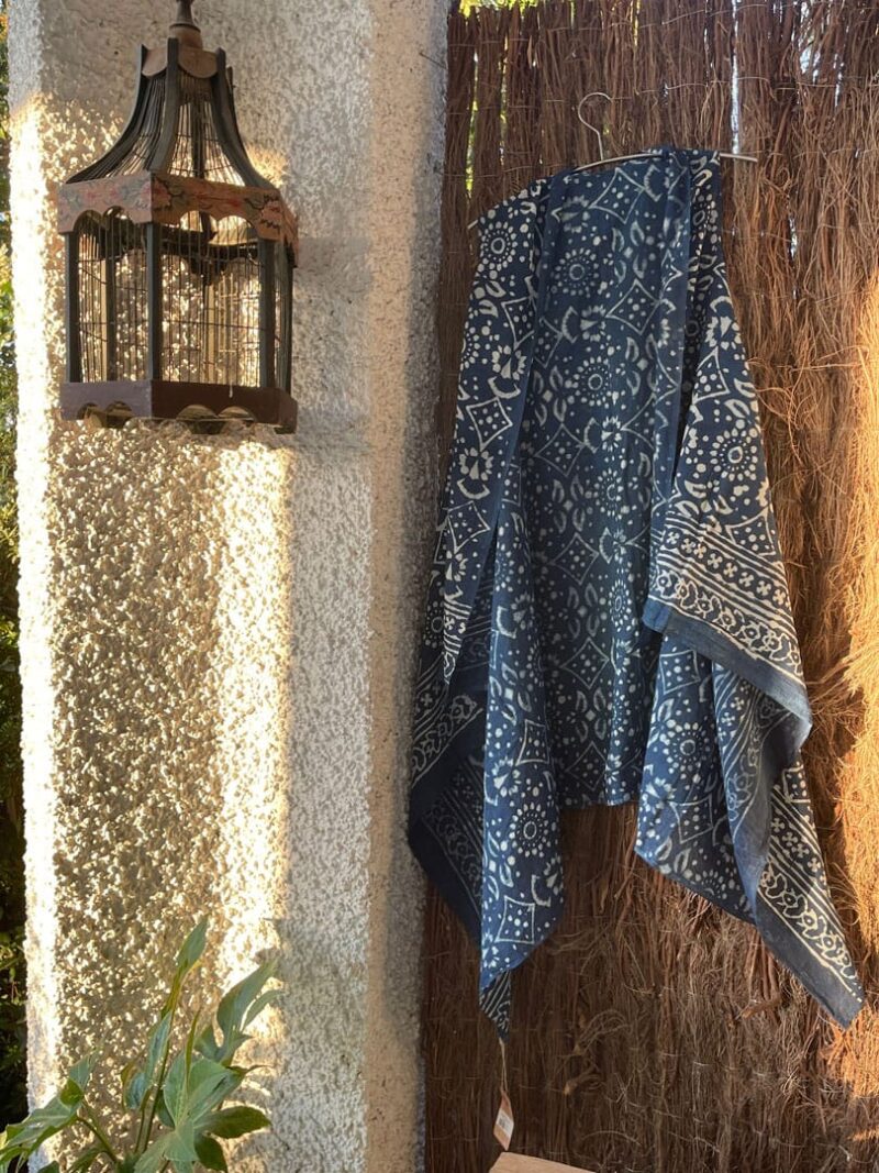Kaftan Pareo Blue Sea Kika - Imagen 2