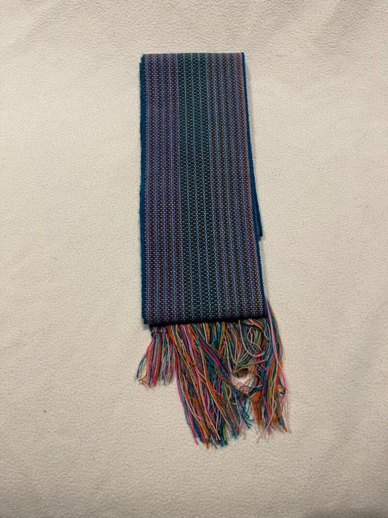Faja Quechua de rayas azul