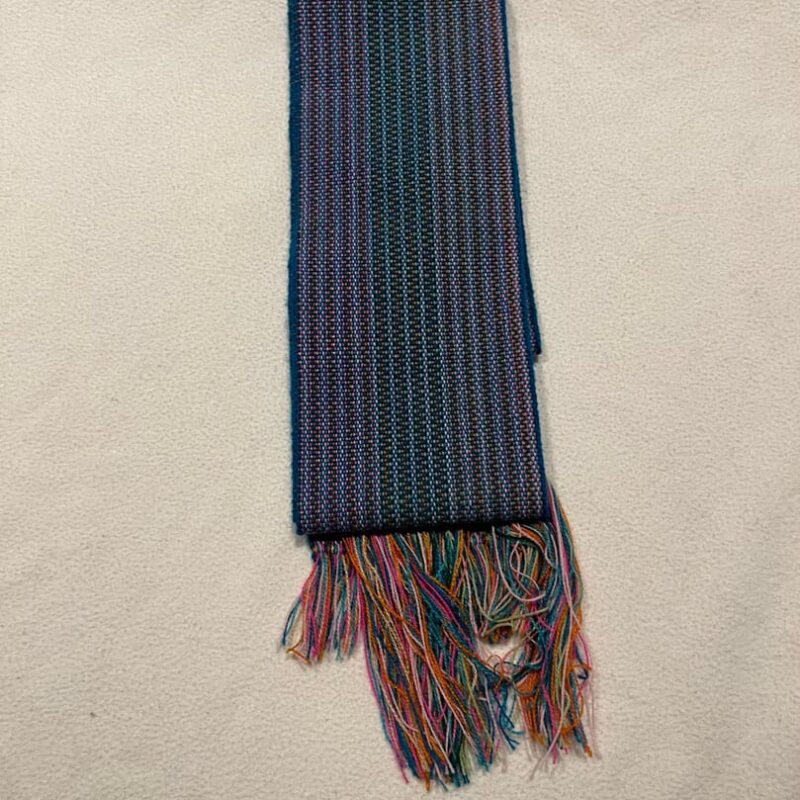 Faja Quechua de rayas azul