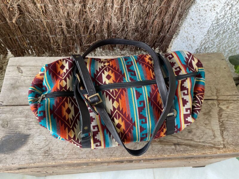 Bolsa Viaje Otavalo tonos marrones - Imagen 3