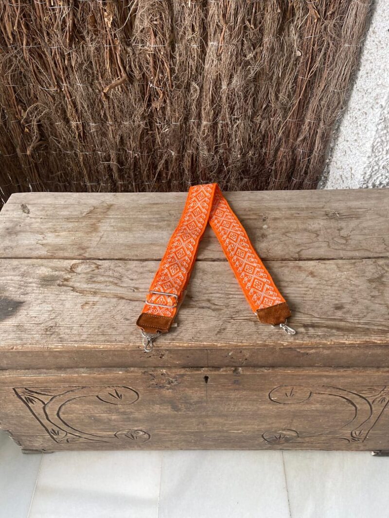 Correa con ante ajustable para bolso Orange - Imagen 2