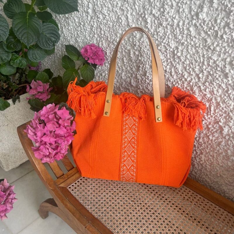 Bolso Lona Lula Naranja Chillón