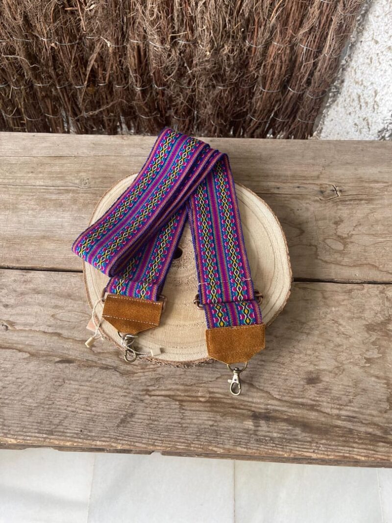 Correa con ante ajustable para bolso Lila - Imagen 2