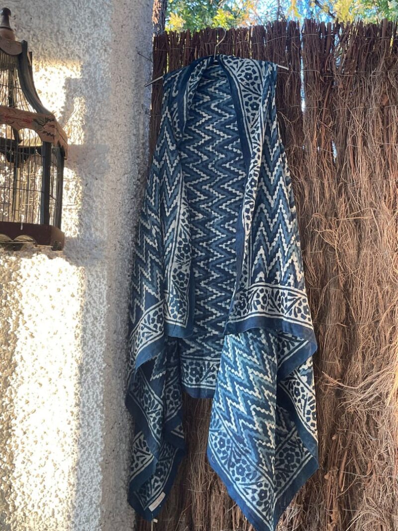 Kaftan Pareo Blue Sea Klotilde - Imagen 5