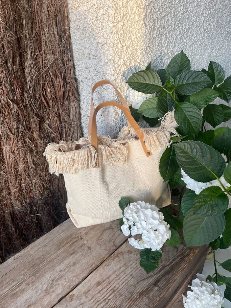 Bolso Lona Brezo Beige
