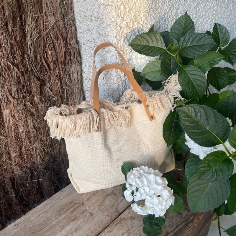 Bolso Lona Brezo Beige
