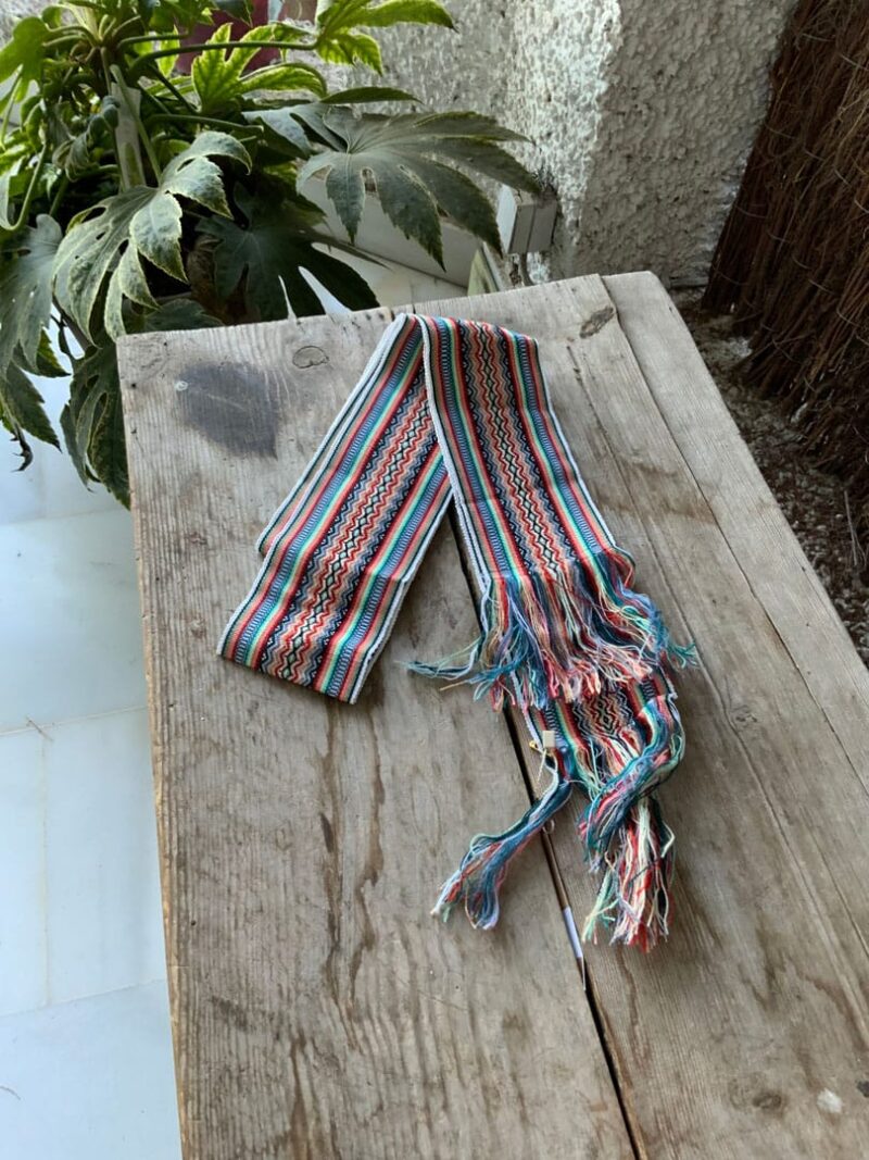 Faja Quechua Blanca, Azul y Roja 8