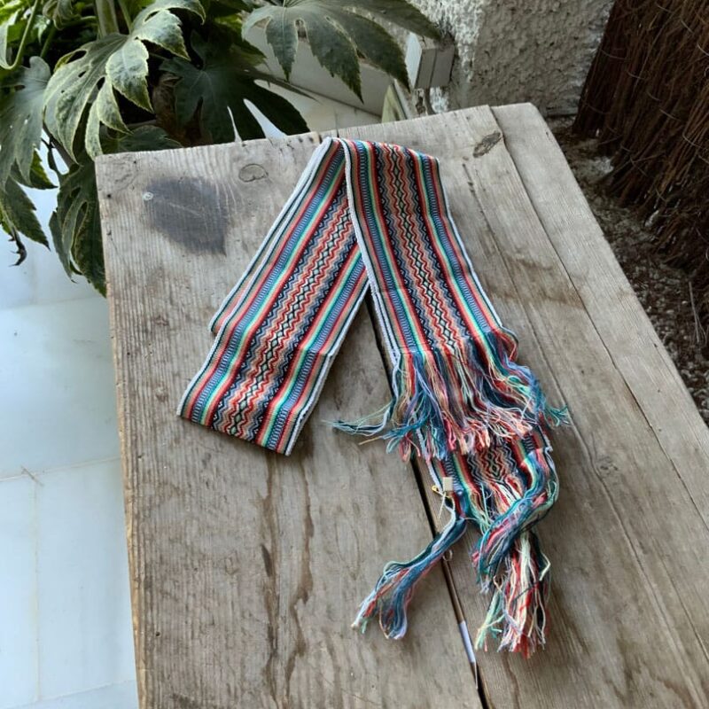 Faja Quechua Blanca, Azul y Roja 8