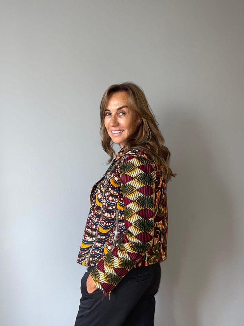 Chaqueta multi print tela Gambia - Imagen 3