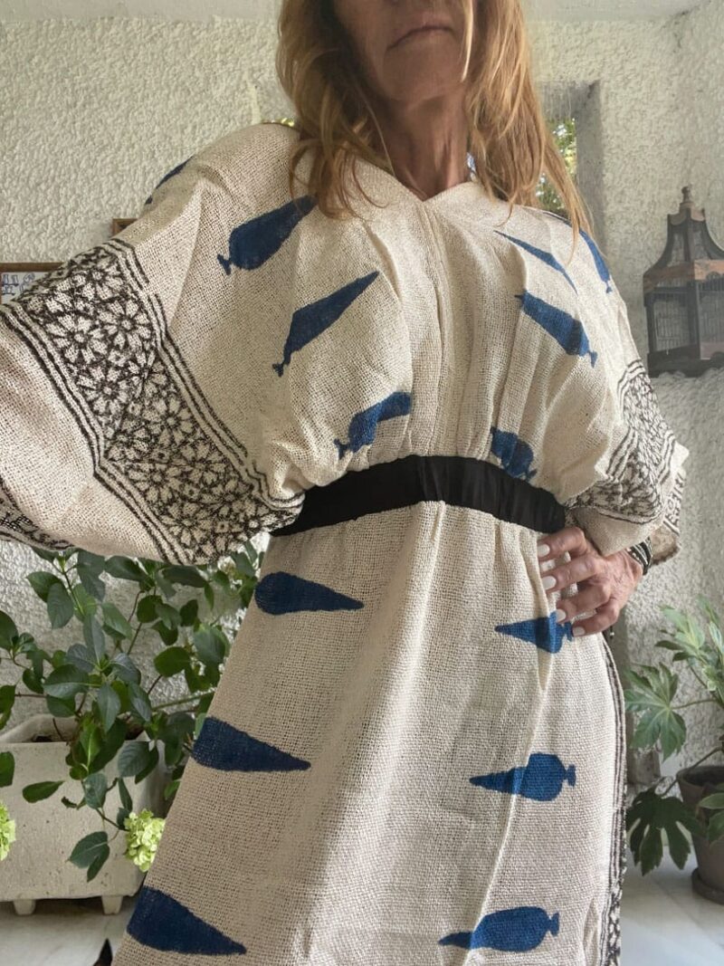 Vestido Net Malay Blue
