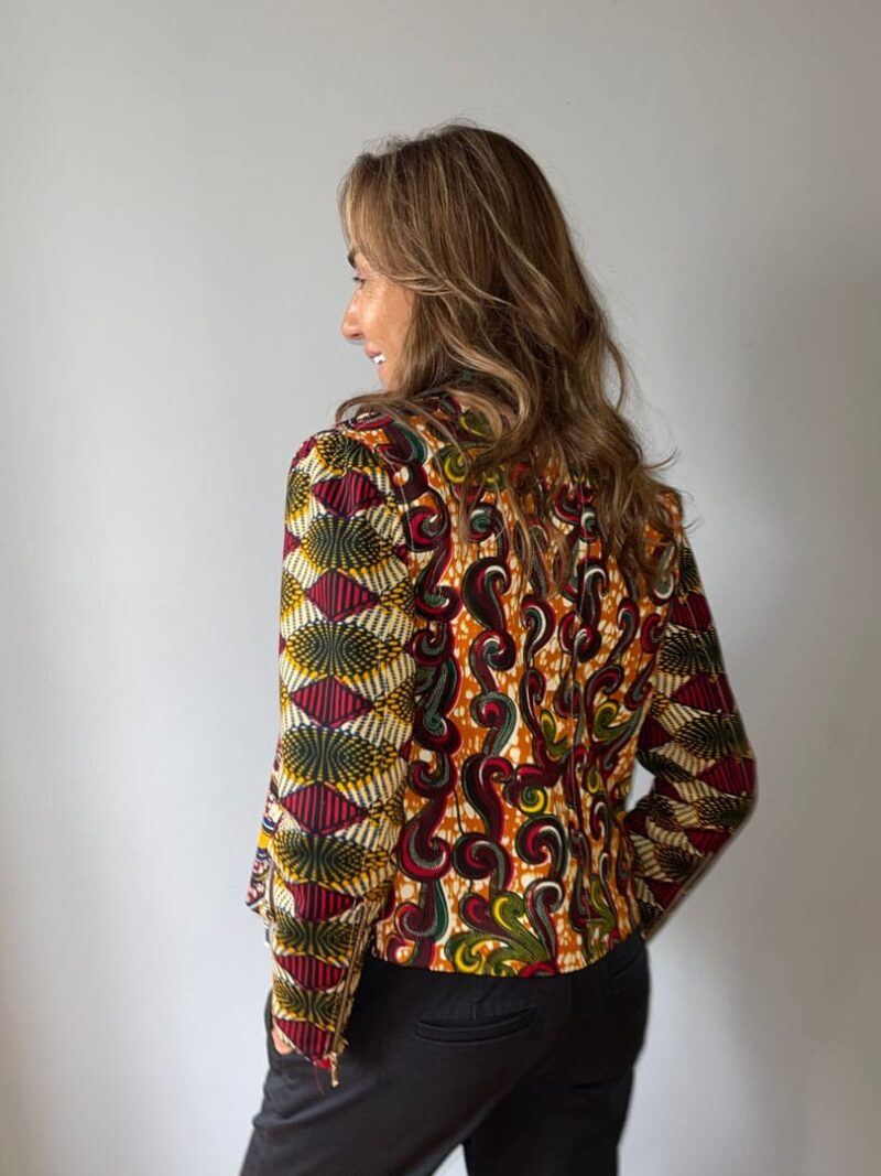 Chaqueta multi print tela Gambia - Imagen 2