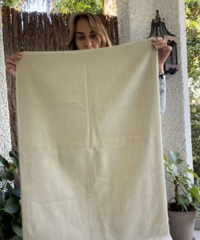 Bufanda Alpaca crema
