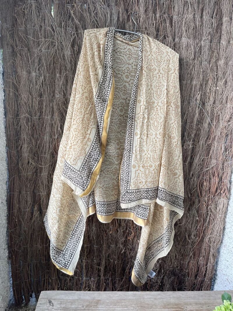 Kaftan Pareo Block Print Sonia - Imagen 11