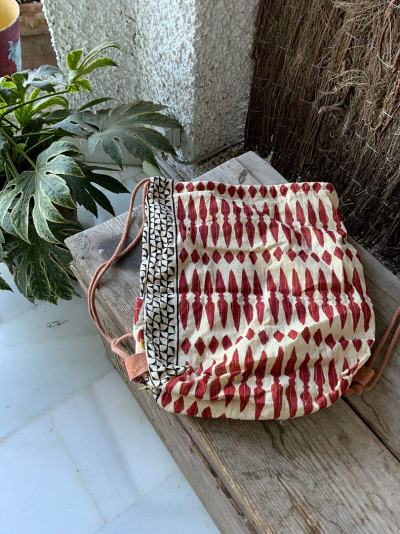 Mochila de Tela Block Print Sara - Imagen 4