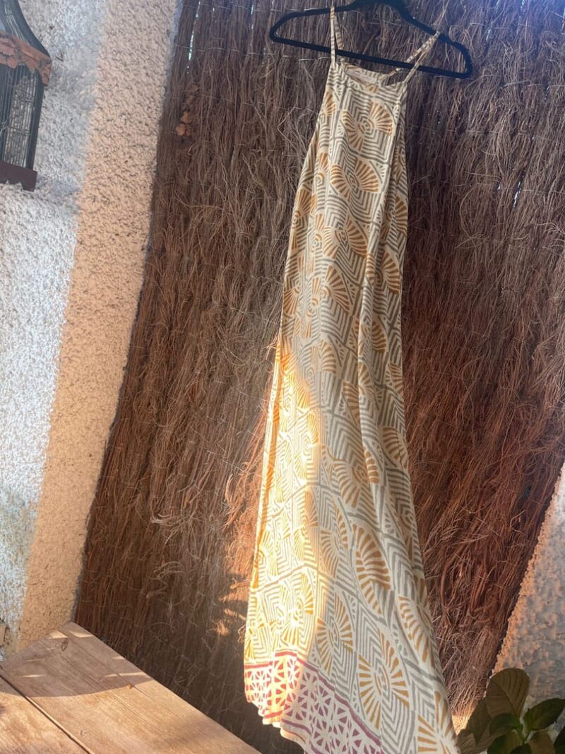 Vestido Etnico Dolores Gold - Imagen 5