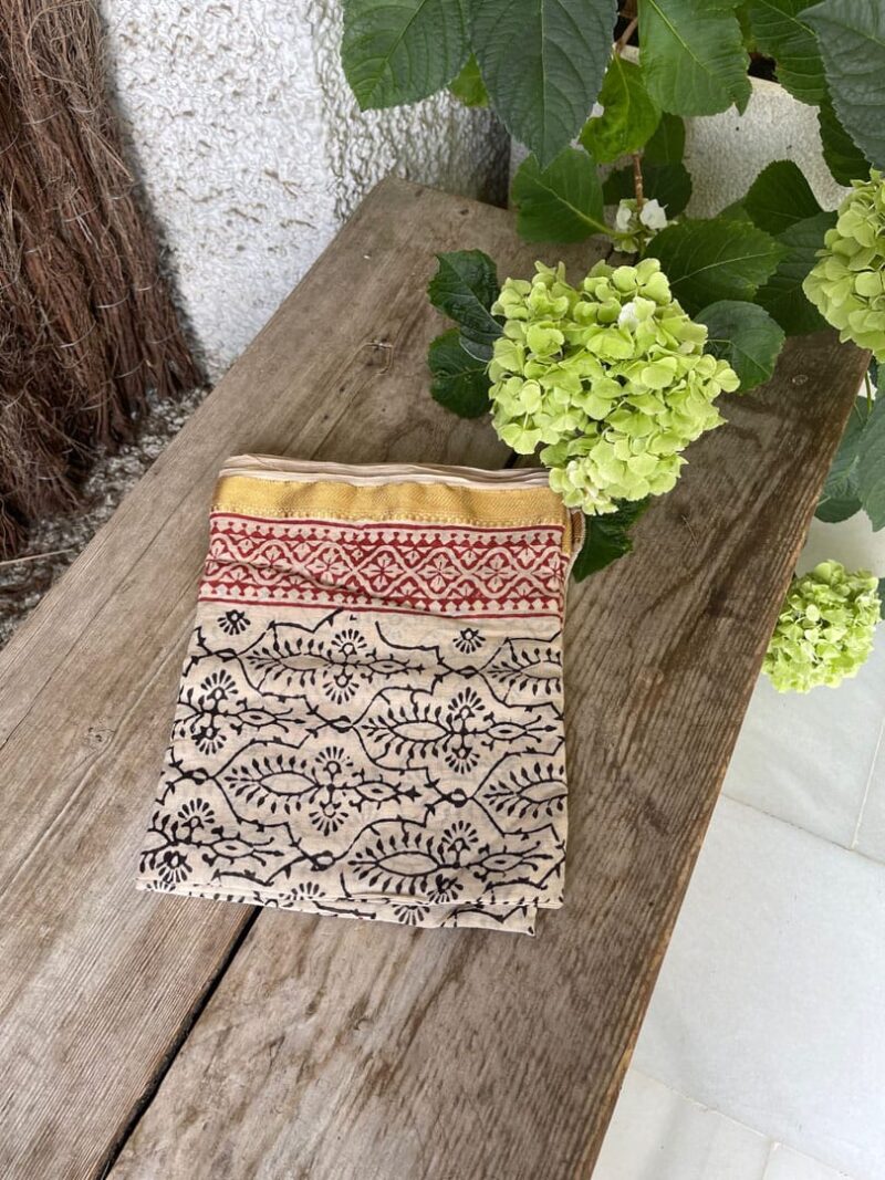 Kaftan Pareo Block Print Summer - Imagen 8