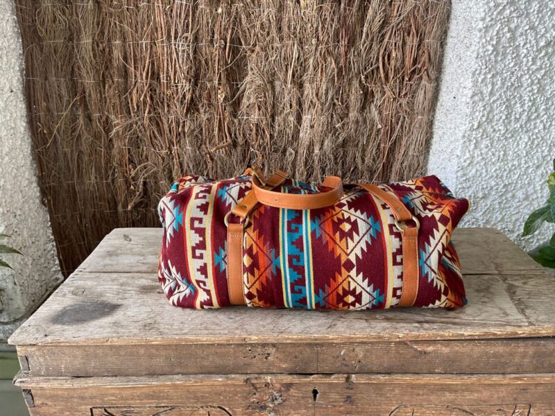 Bolsa Viaje Otavalo tonos rojizos