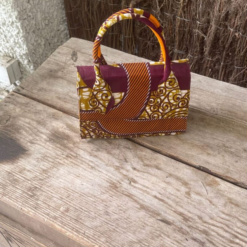 Bolso de Tela Azul Coral