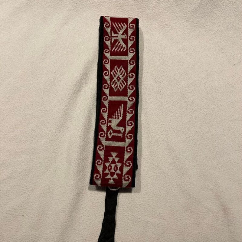 Faja Quechua roja y blanca