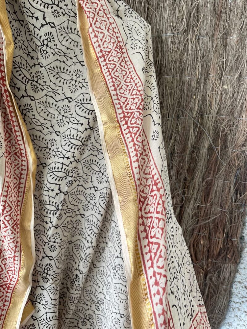 Kaftan Pareo Block Print Summer - Imagen 3