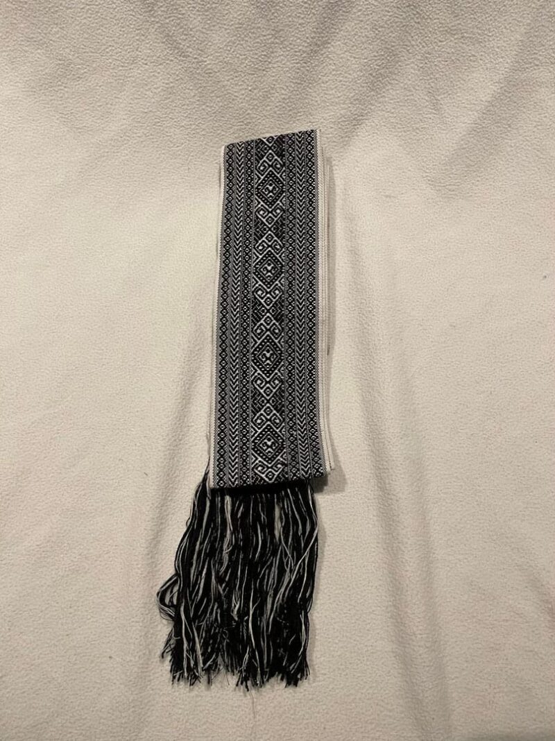 Faja Quechua negra y blanca