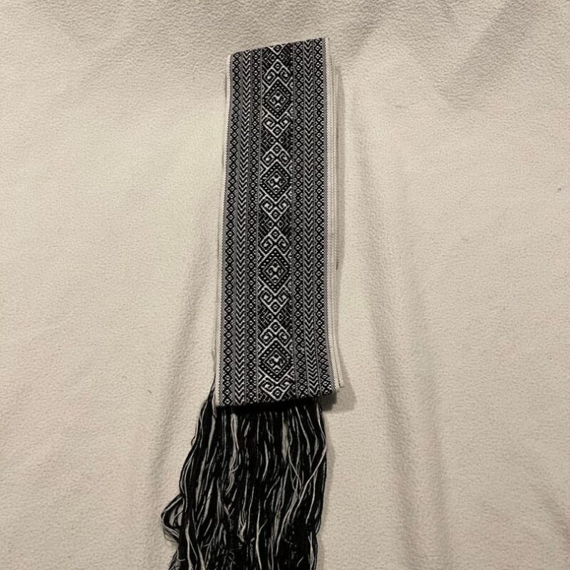 Faja Quechua negra y blanca