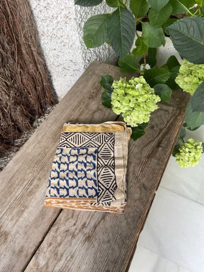 Kaftan Pareo Block Print Saray - Imagen 10