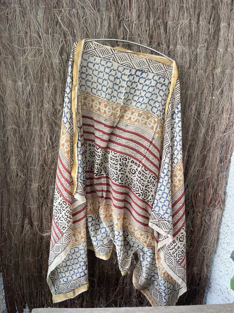 Kaftan Pareo Block Print Saray - Imagen 8