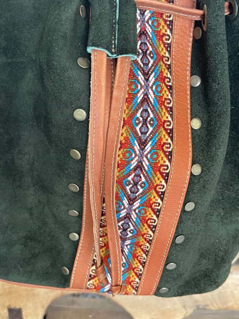 Bolso Ante verde pequeño