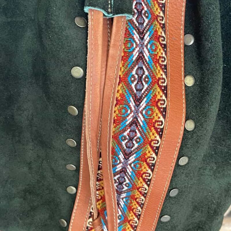 Bolso Ante verde pequeño