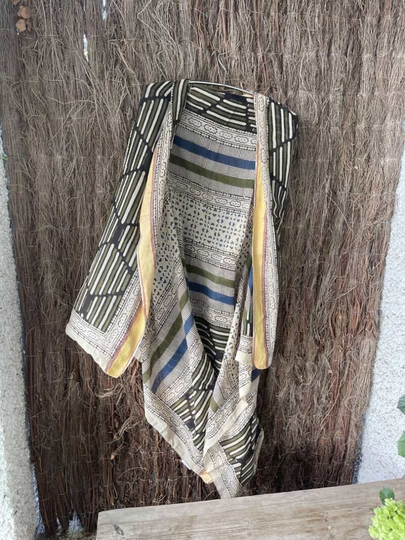Kaftan Pareo Block Print Sussy - Imagen 4