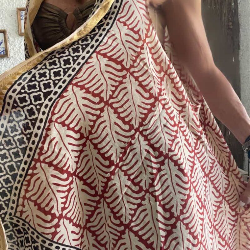 Kaftan Pareo Block Print Soledad