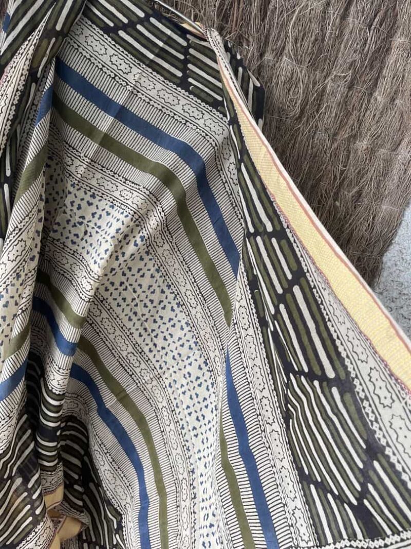 Kaftan Pareo Block Print Sussy - Imagen 8