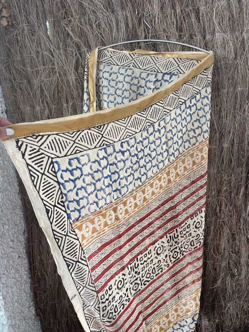 Kaftan Pareo Block Print Saray - Imagen 5