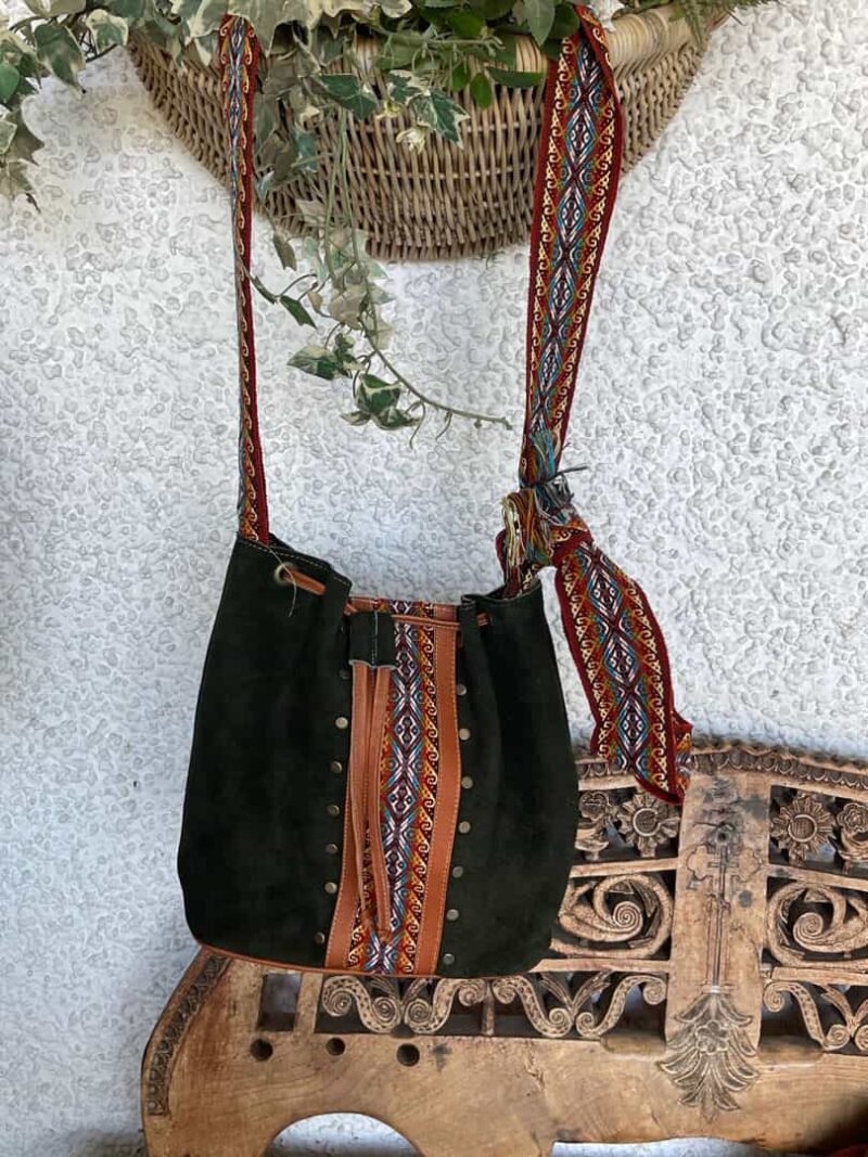 Bolso Ante verde pequeño - Imagen 2