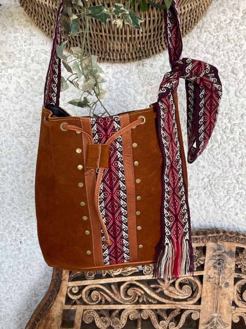 Bolso Ante brownie pequeño