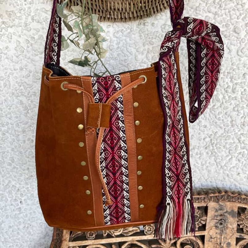 Bolso Ante brownie pequeño