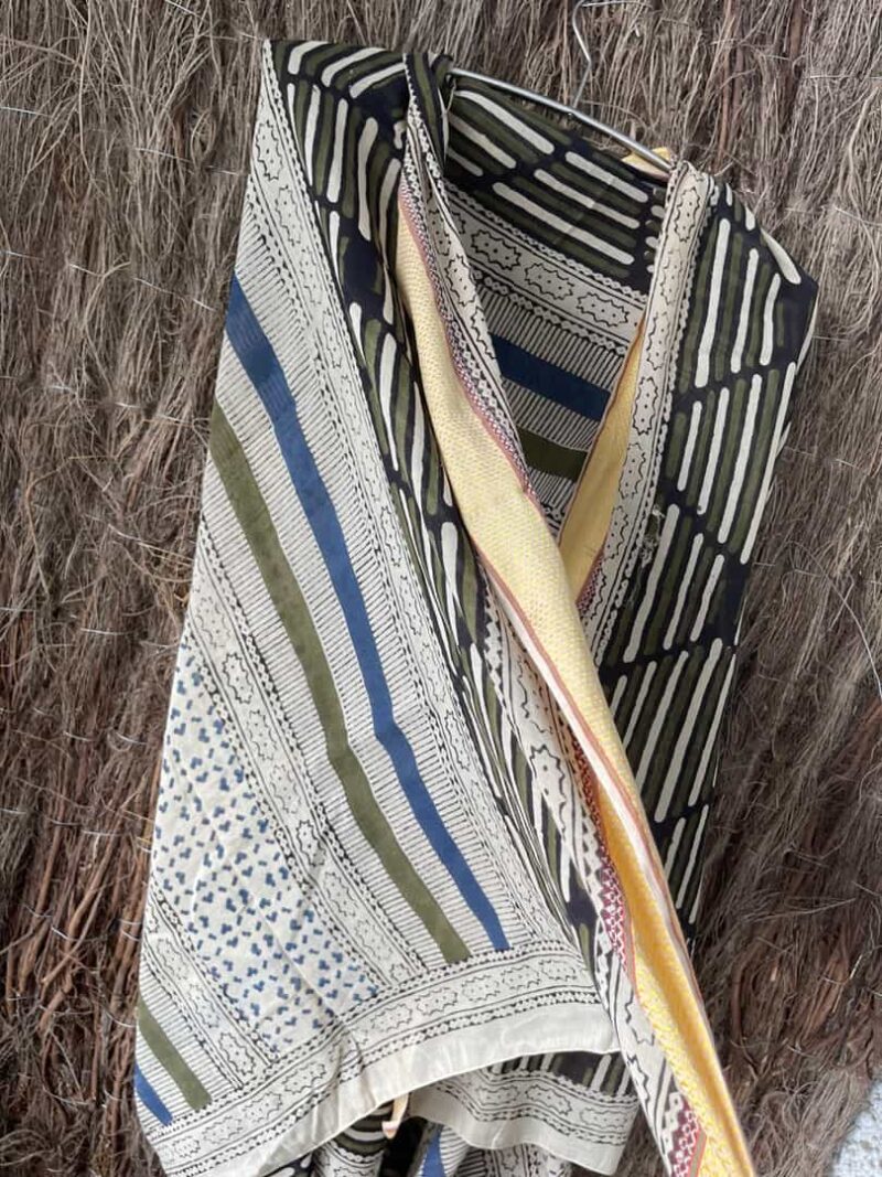 Kaftan Pareo Block Print Sussy - Imagen 9
