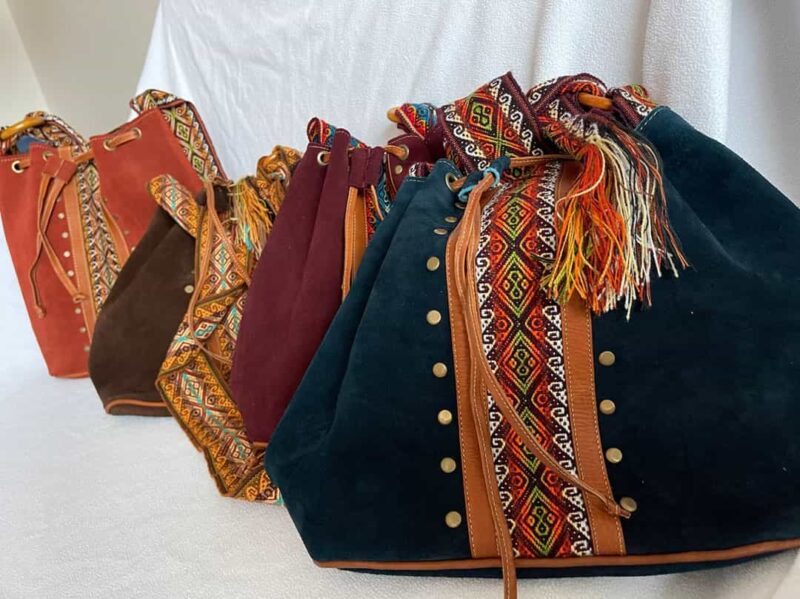 Bolso Ante camel grande - Imagen 4