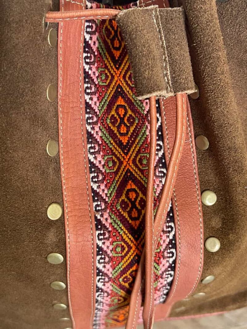 Bolso Ante caramelo pequeño - Imagen 2