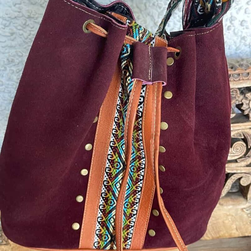Bolso Ante grana pequeño