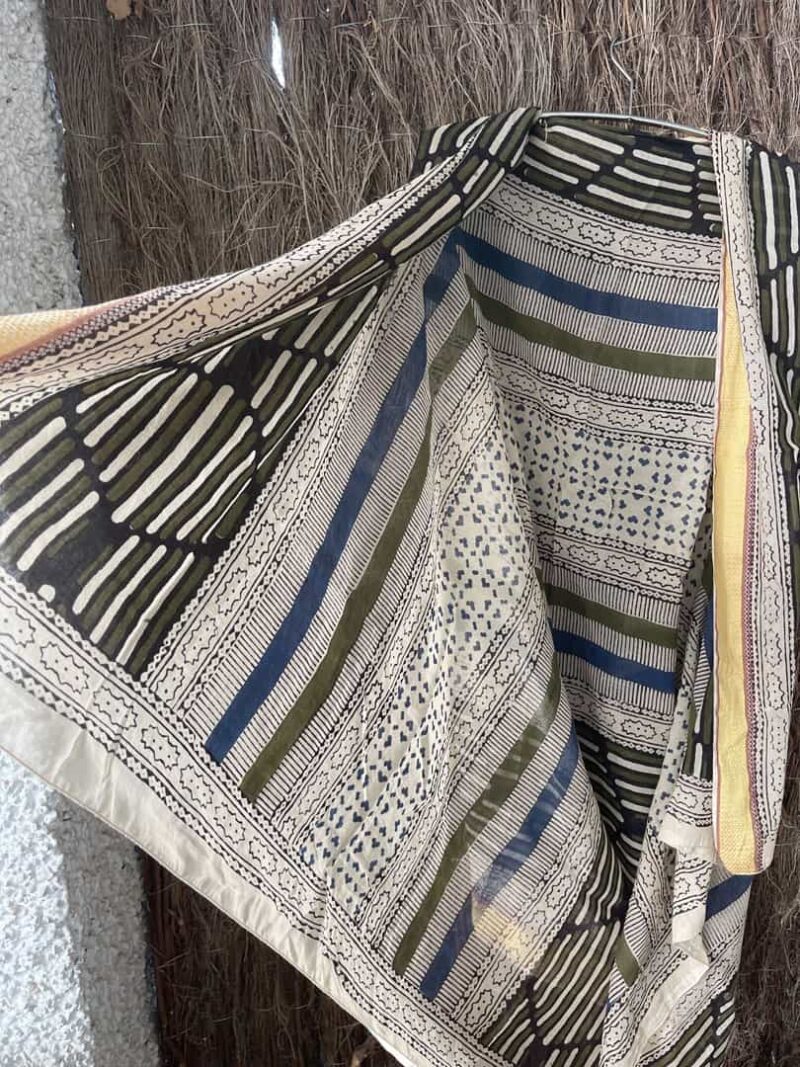 Kaftan Pareo Block Print Sussy - Imagen 7